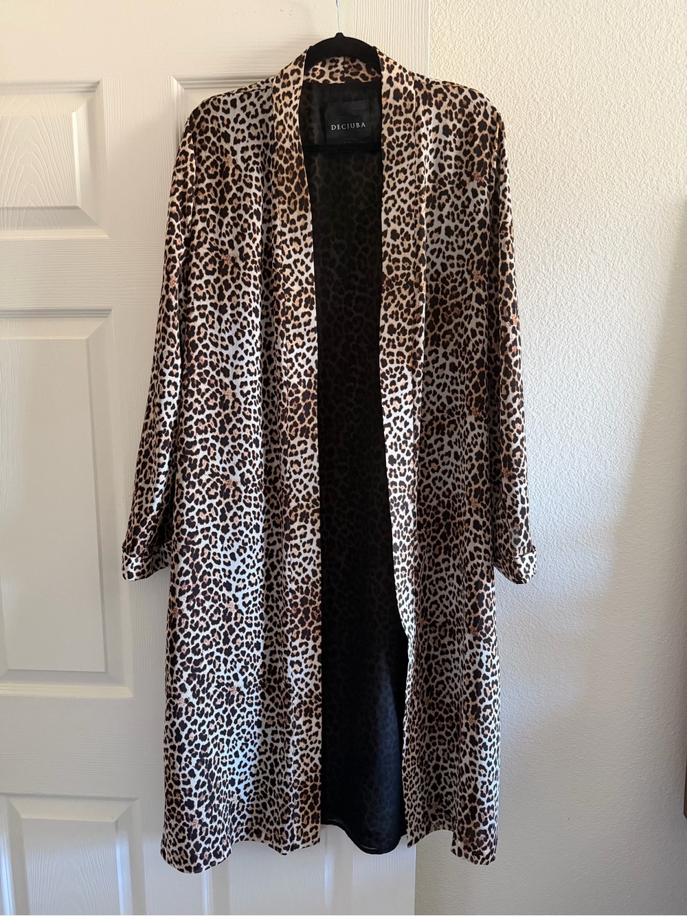DECJUBA Leopard Print Duster